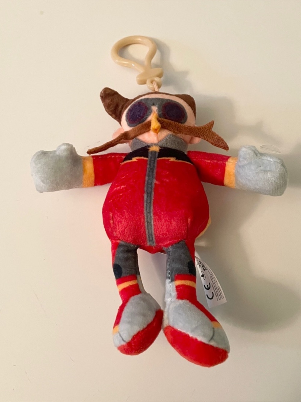 Sonic Prime Dr. Eggman 5" Plush Keychain Clip-On Netflix SEGA